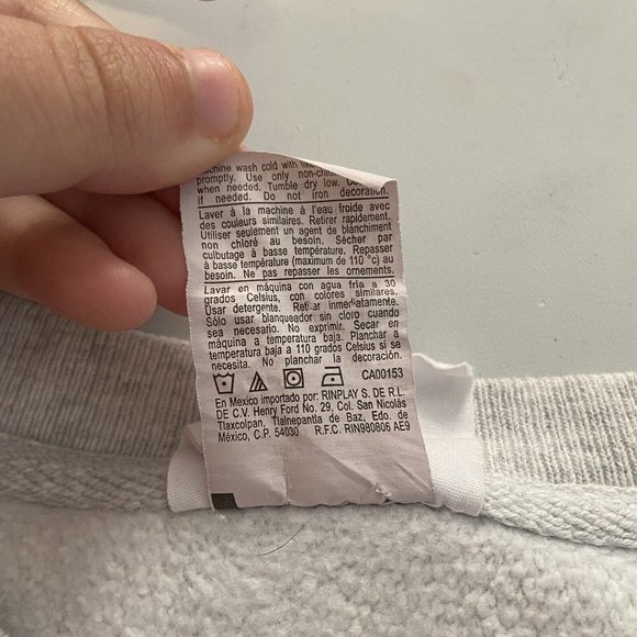 Champion Reverse Weave Pullover Sweatshirt Womens M Gray Spellout Long Sleeve - Picture 7 of 10